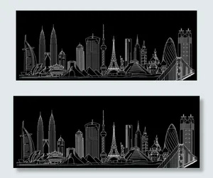 矢量世界城市建筑图片