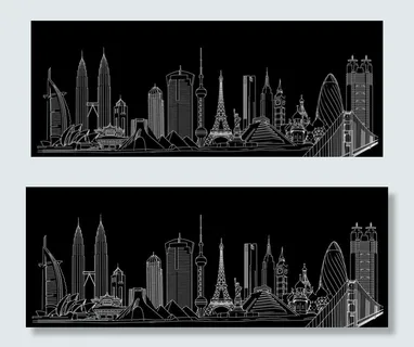 矢量世界城市建筑图片 矢量世界城市建筑图片
