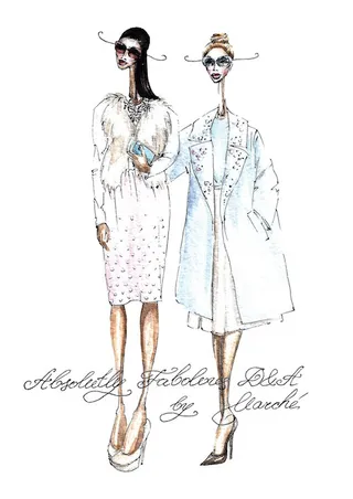 2款时尚女装设计图