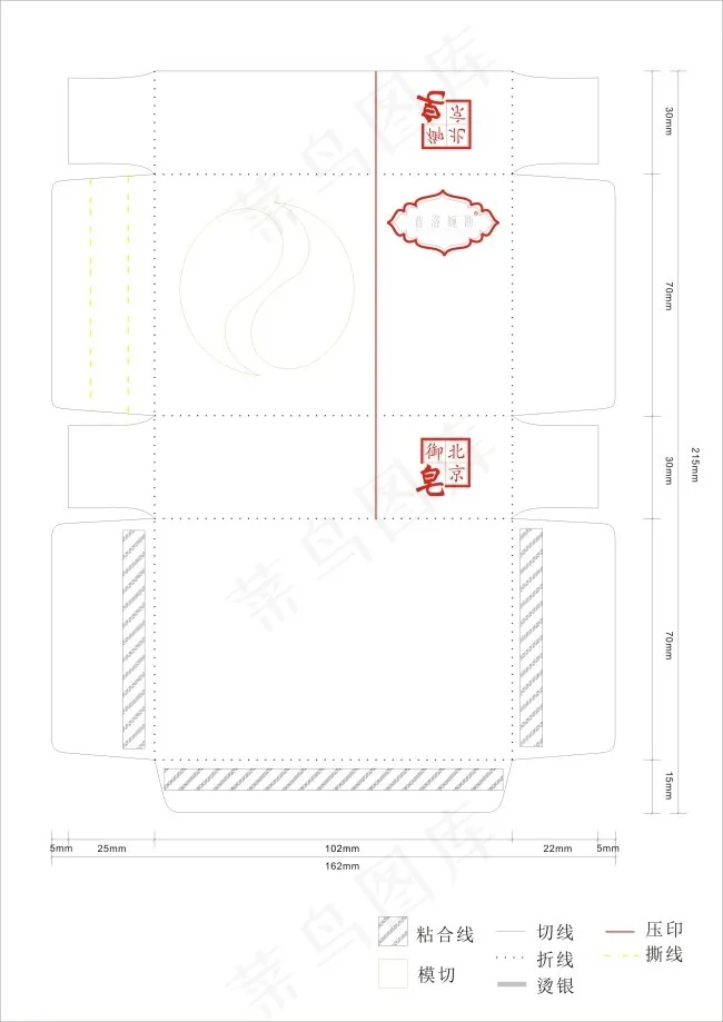 香皂包装cdr矢量模版下载