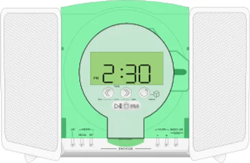 RCA立体声CD播放机的剪辑艺术