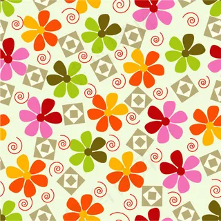 简约小花矢量花纹