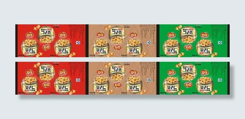 瓜子仁包装（三角包）图片psd模版下载