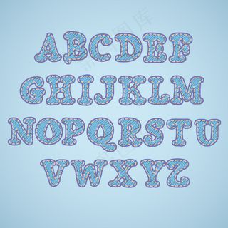 创意英文字母设计矢量素材