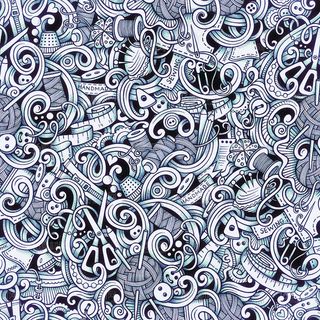 精美手绘花纹底纹背景矢量素材