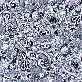 精美手绘花纹底纹背景矢量素材