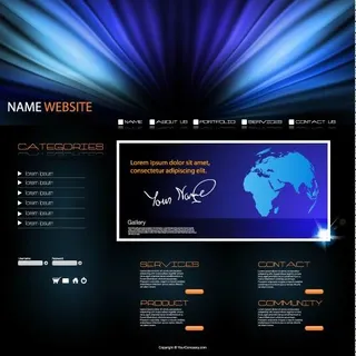 金融商务网站模板