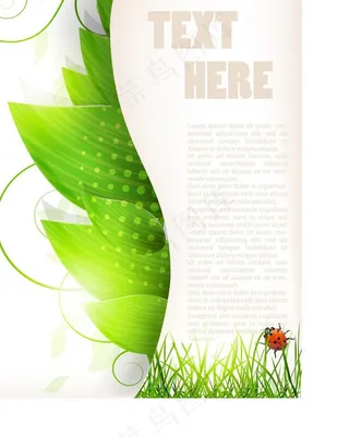 绿叶绿色背景图片