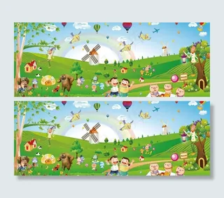 幼儿园卡通画图片