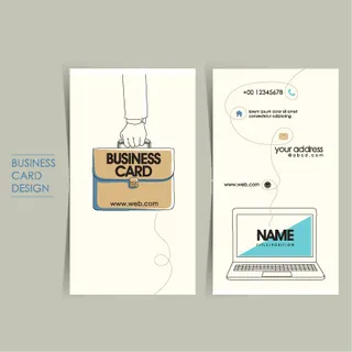 简约名片菱形  渐变  大气  名片