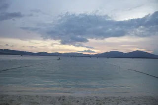 海南蜈支洲岛白沙滩黄昏图片