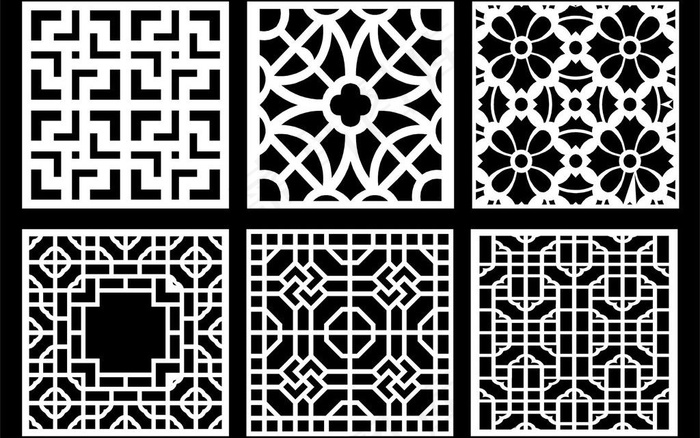 中式镂空雕花图片