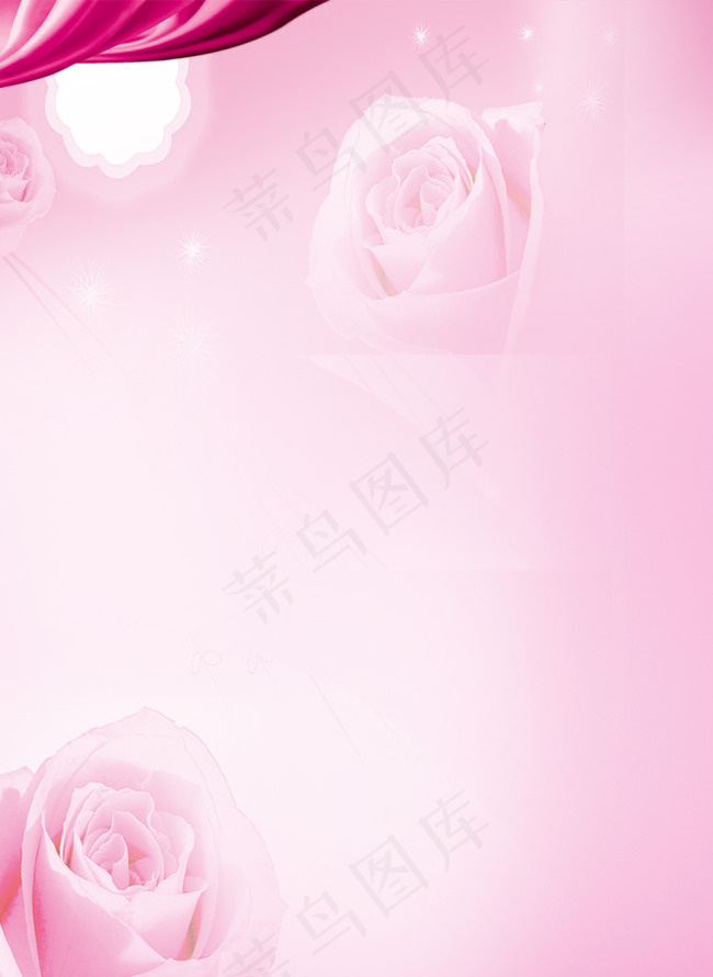 玫瑰 玫瑰背景 粉色背景psd模版下载