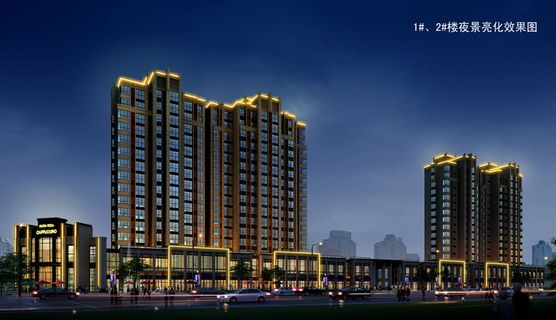 建筑亮化图片