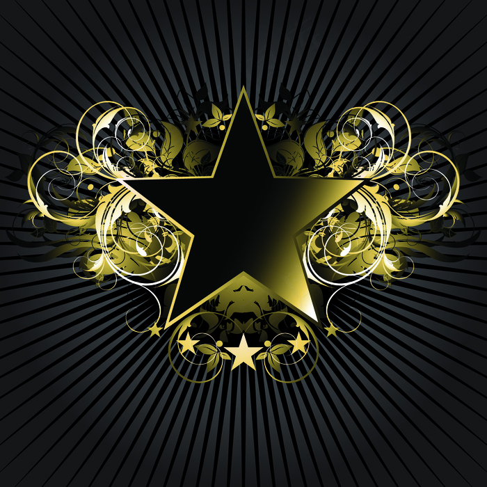 金属花纹花边矢量图下载