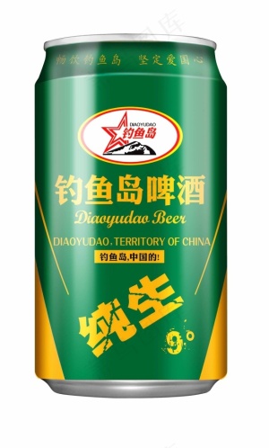 钓鱼岛啤酒纯生9度330ml