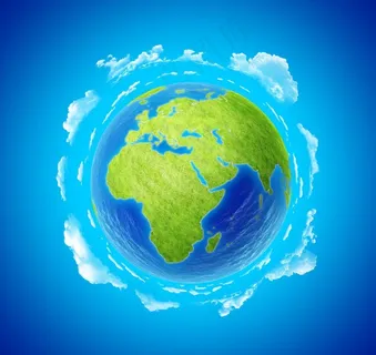 绿色环保地球图片
