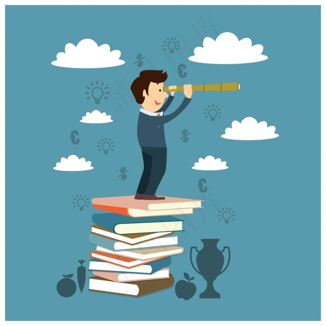 扁平商业插画素材