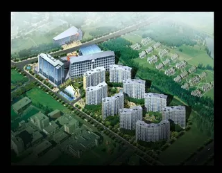 建筑景观效果图片房地产绿化图