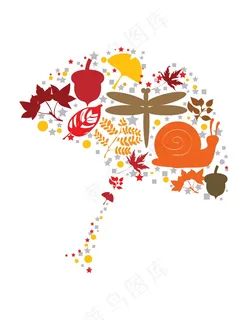 卡通动物插画昆虫蜗牛蜻蜓植物花卉 卡通动物插画昆虫蜗牛蜻蜓植物花卉