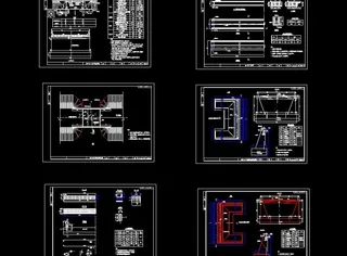 13m梁桥结构全套CAD设计图