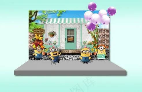 卡通小黄人婚礼