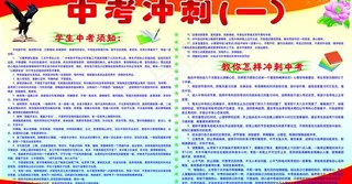中考冲刺宣传栏图片