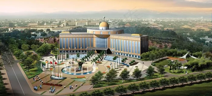 某招商引资企业办公外观图图片