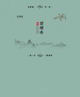 菜鸟图库原创绿色高端大气碧螺春茶叶包装礼盒