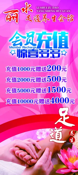 足疗活动展架