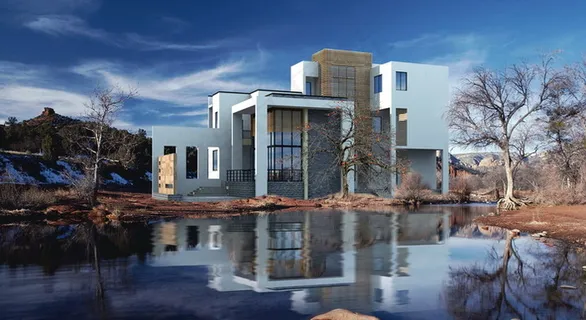 豪宅别墅效果图PSD分层模板 豪宅别墅效果图PSD分层模板