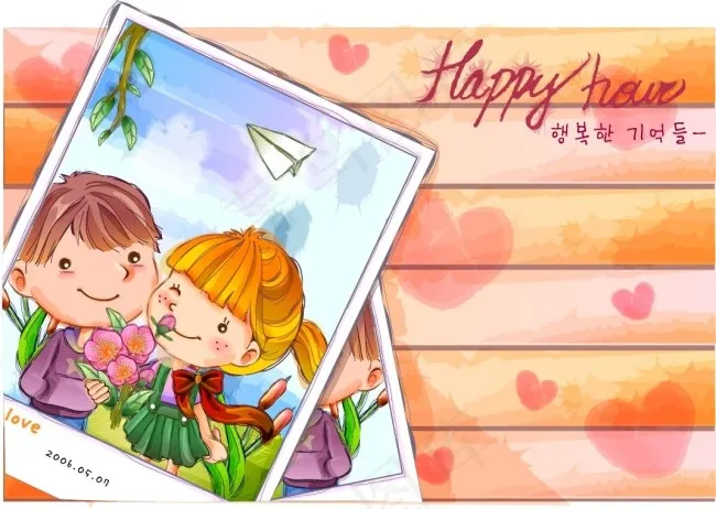 照片的恋人eps,ai矢量模版下载