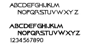 Bajoranr 英文字体下载