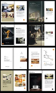 高档酒店画册设计矢量素材