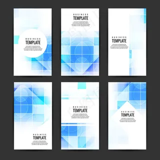 渐变方形方块图案商务背景底纹EPS...