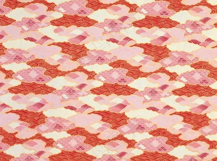 红色彩云图案图片