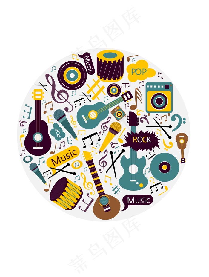 音乐海报背景素材