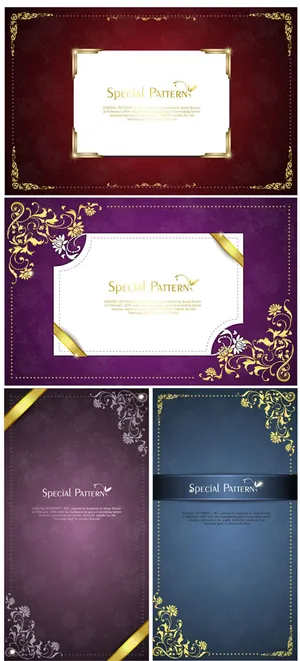 精美花纹装饰框矢量素材下载