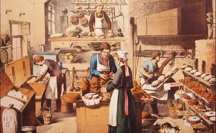 钢笔画 厨房特写图片