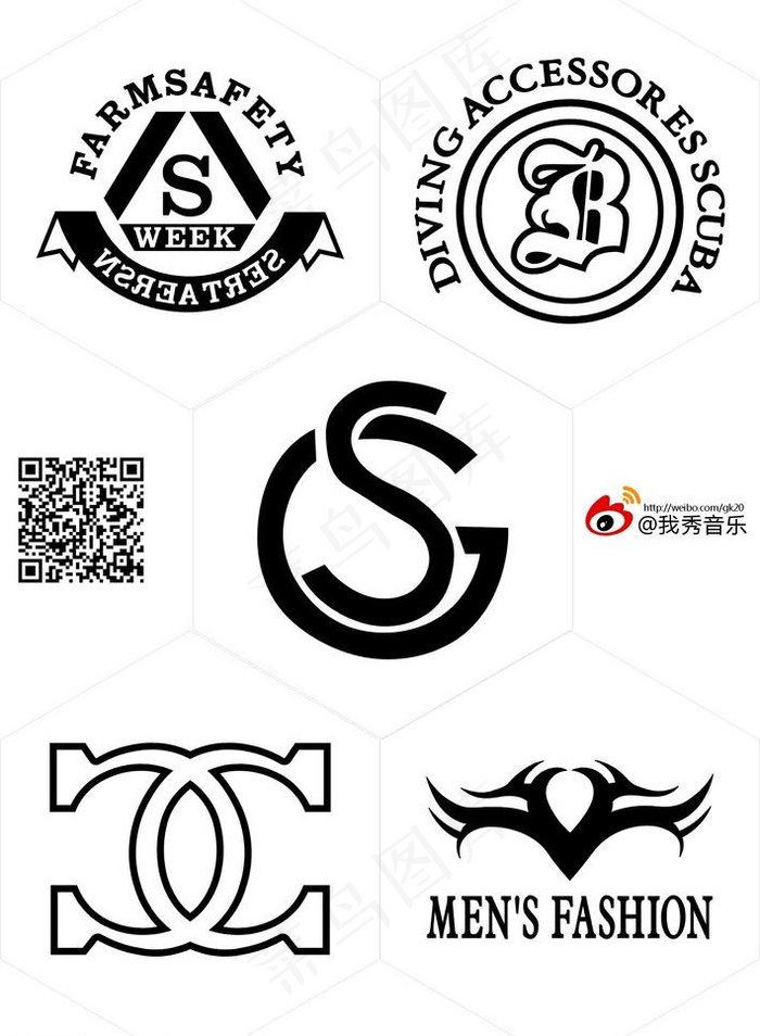 通用英文印花素材图片cdr矢量模版下载