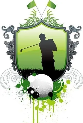 高尔夫与足球主题矢量素材 eps格...
