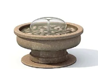 室外模型小喷泉3d素材3d装修模板...