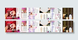 美甲价目表图片