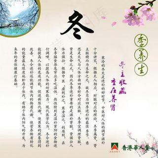 冬季养生展板