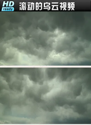 乌云密布的天空高速延时视频素材