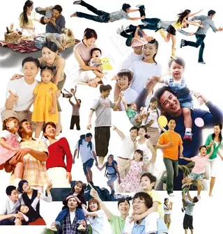 家庭人物图片集