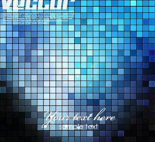 蓝色马赛克图片