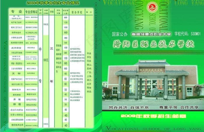 原创招生简章图片psd模版下载