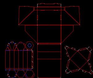 刀版线 齐形 CAD 盒子图片