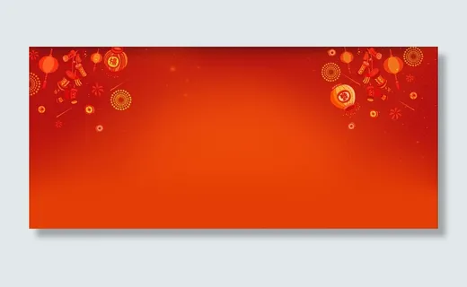 淘宝天猫红色海报banner活动促...